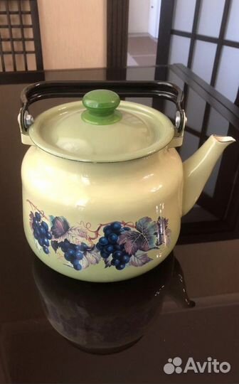 Новый чайник эмалированный СССР