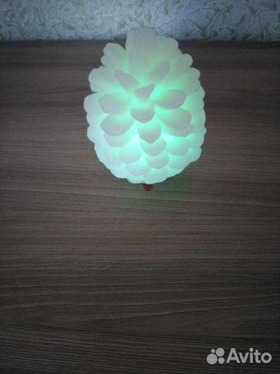 Светодиодный ночной светильник шишка