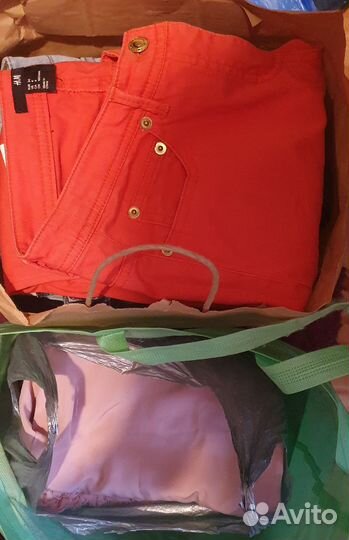 Два пакета с вещами на девочку девушку xs 40-42