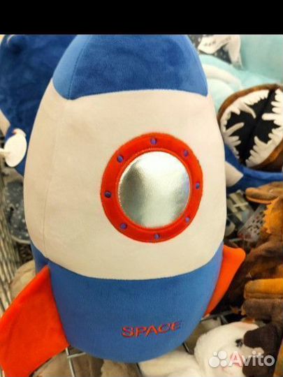 Мягкая игрушка ракета 27 см