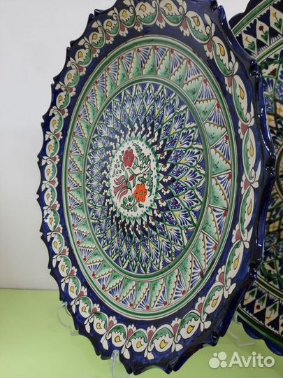 Ляган 32 см узбекская керамика