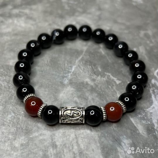 Мужской рунический браслет Соулу