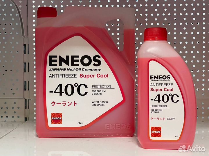 Антифриз Eneos Antifreeze Super Cool -40C 5кг RED