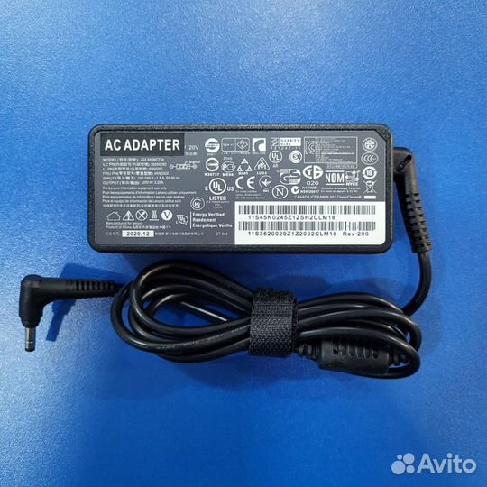 Зарядное устройство Lenovo 65w 4.0x1.7 мм