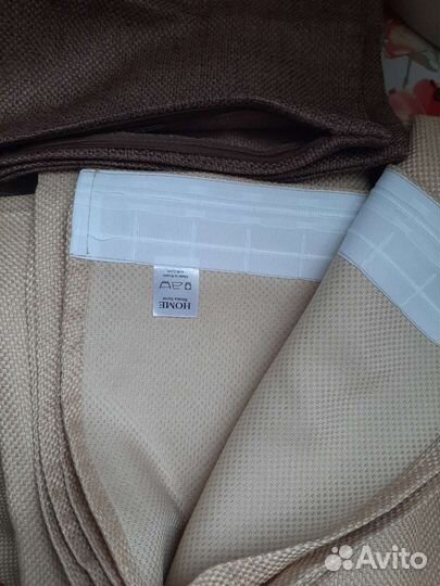 Шторы рогожка разные 440-500 ширин