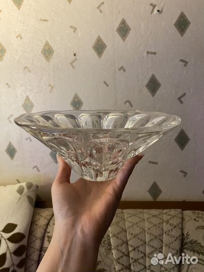 Ваза хрустальная