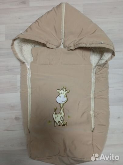 Зимний конверт в коляску р. 74-80