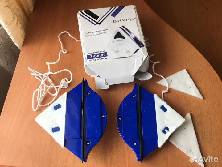 Магнитная щётка для мытья окон толщиной 3-8 мм