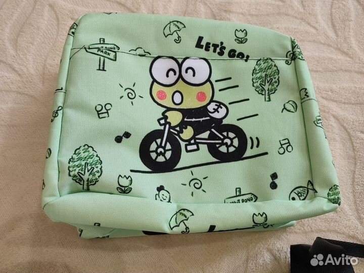 Сумка лягушка. Термосумка для обедов. Косметичка