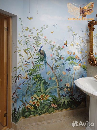 Роспись стен (графика, худ. роспись ) /Состаривани