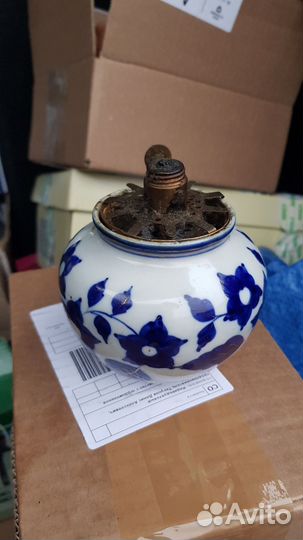 Лампадка художественная артель керамика СССР