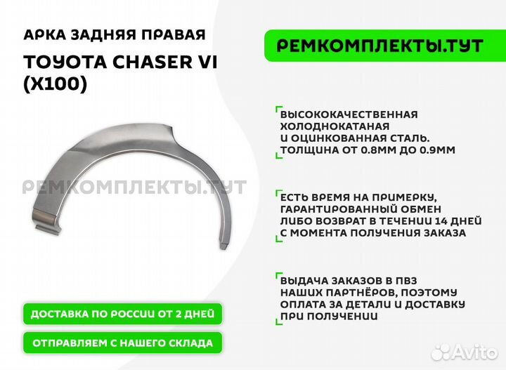 Арка задняя правая Toyota Chaser X100