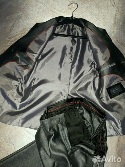 Костюм серый школьный (пиджак,брюки)