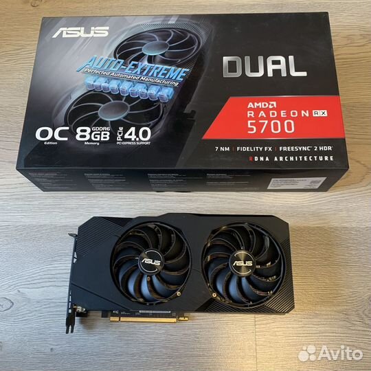 Видеокарта RX 5700 8GB Asus Dual