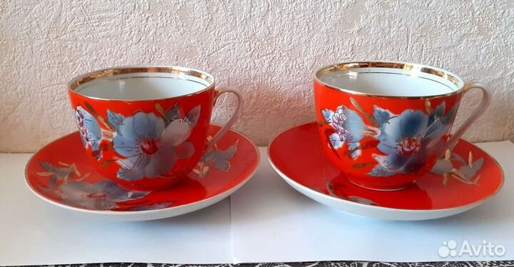 Большая чайная пара. Мальва. Барановка