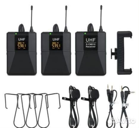 Беспроводной микрофон петличка xtuga X-CM012 UHF