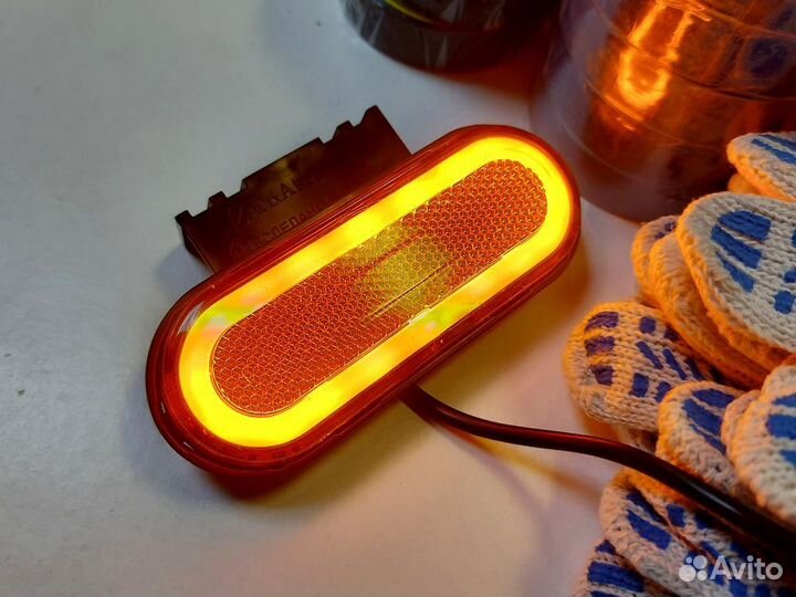 Фонарь габаритный 144-00 неон желтый светодиодный