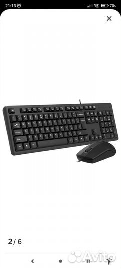 Комплект клавиатура +мышь А4 tech KK-3330S