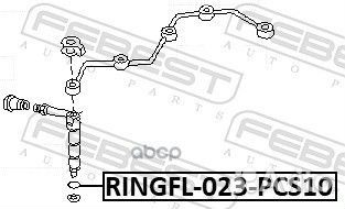 Кольцо уплотнительное форсунки впрыска топлива