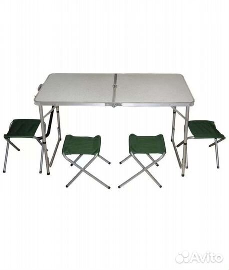 Раскладной стол со стульями кемпинг