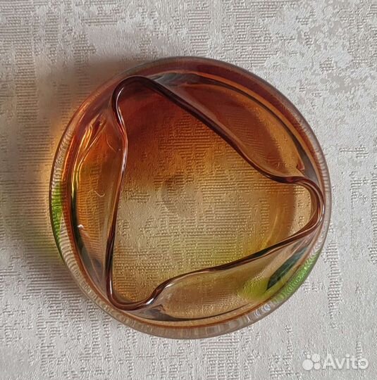 Пепельница СССР, цветное стекло