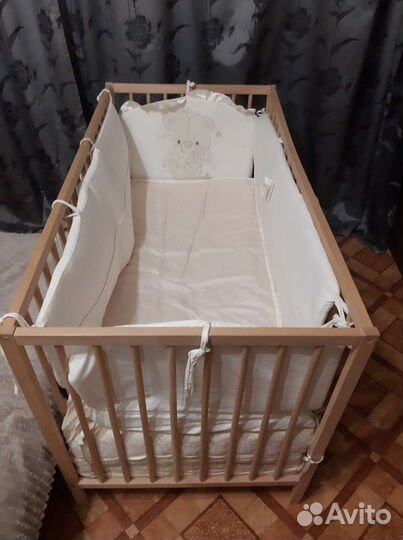 Детская кровать IKEA с матрасом