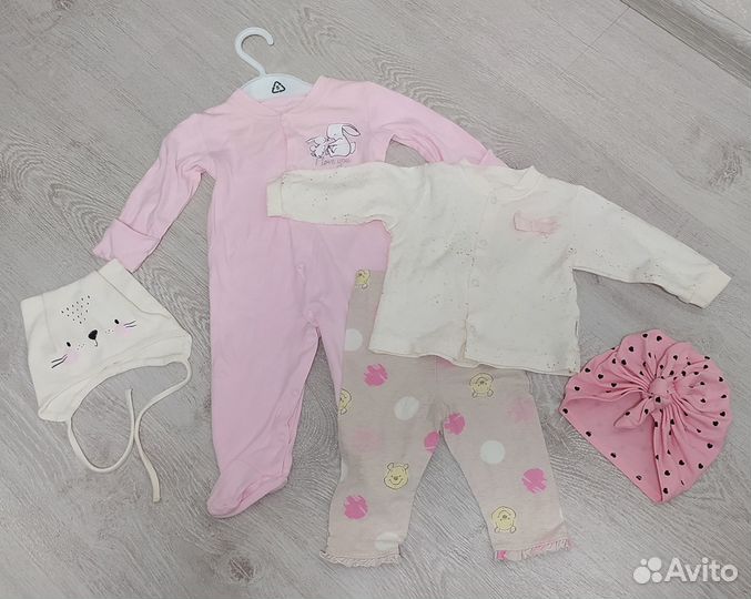 Вещи пакетом для девочки 62 68