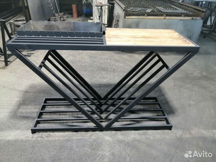 Мангал в стиле лофт