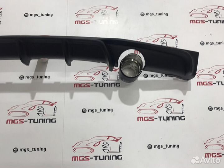 Диффузор BMW F30 M-Performance 1x1 + Akrapovic Mat