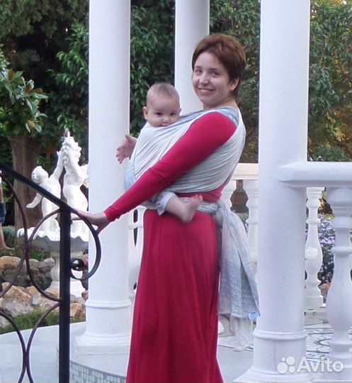 Слинг шарф Дидимос Индио 6ка Оттенки синего