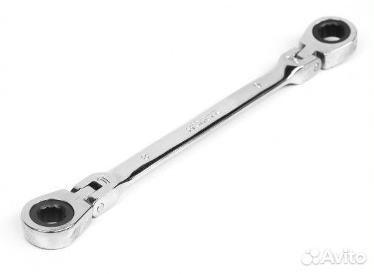 Ключ накидной двусторонний 14х15 трещоточный шарни