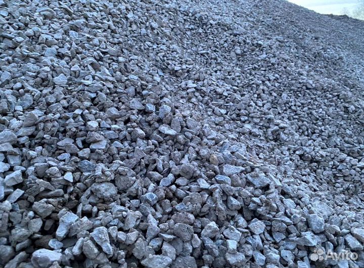 Щебень, песок