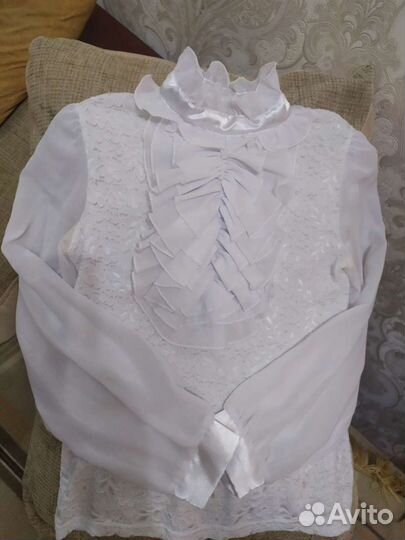 Блузка белая для девочек