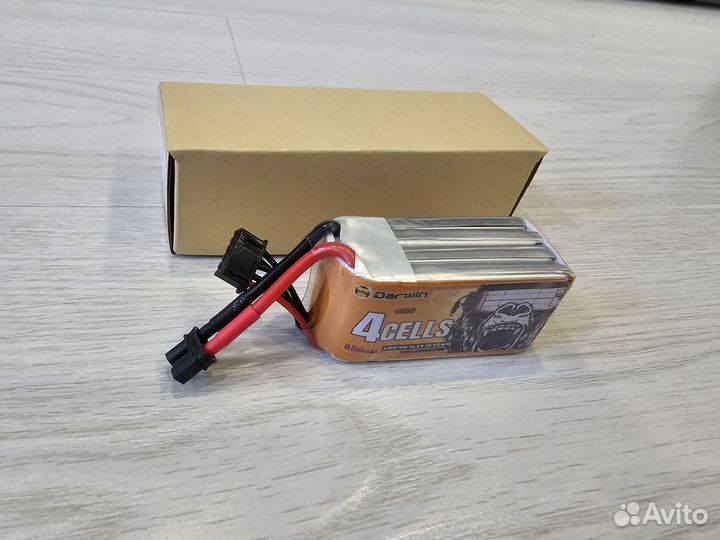 Аккумулятор для дрона darwinfpv (4S 850mAh 120C)