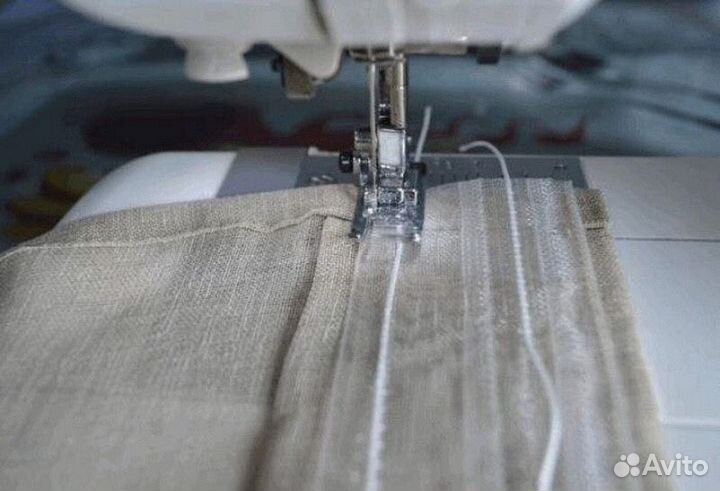 Подшив штор и тюли