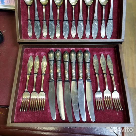 Столовые приборы Мельхиор мнц СССР в коробке
