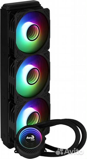 Система водяного охлаждения Aerocool Mirage L360 argb Soc-AM5/AM4/1151/1200/2066/1700 черный 4-pin 2