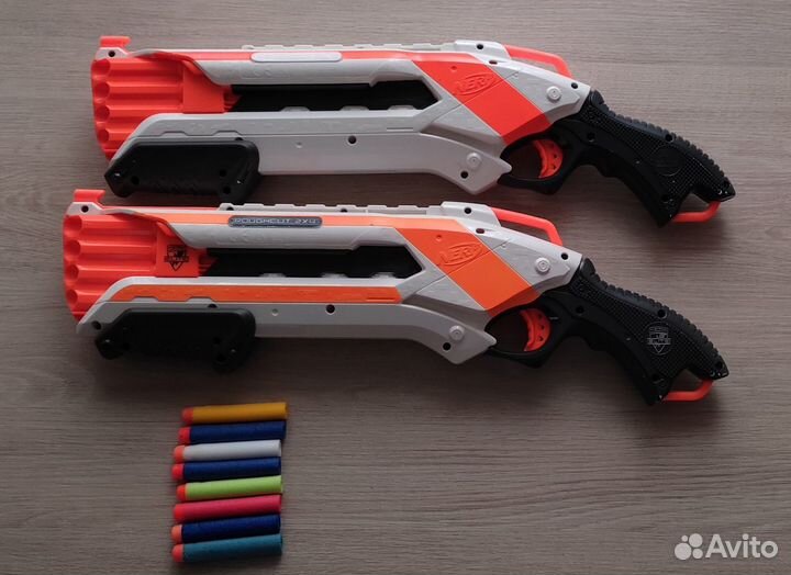 Бластеры Nerf Roughcut 2 штуки