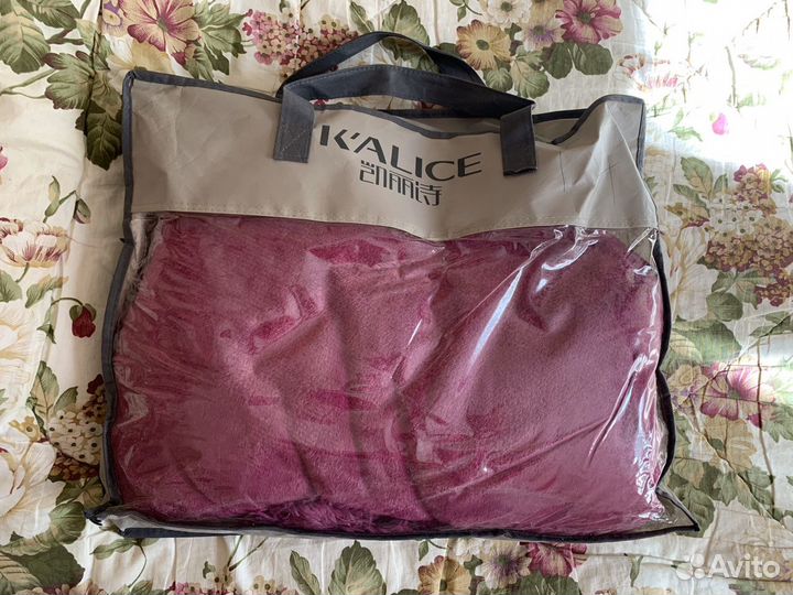 Покрывало, плед, длинный ворс, травка