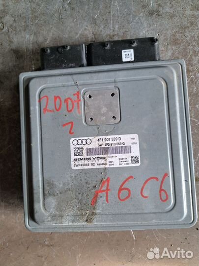 Блок управления двигателя Audi A6 C6