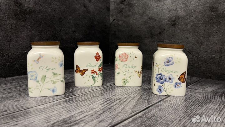 Посуда Lenox. Набор для специй «Бабочки на лугу»