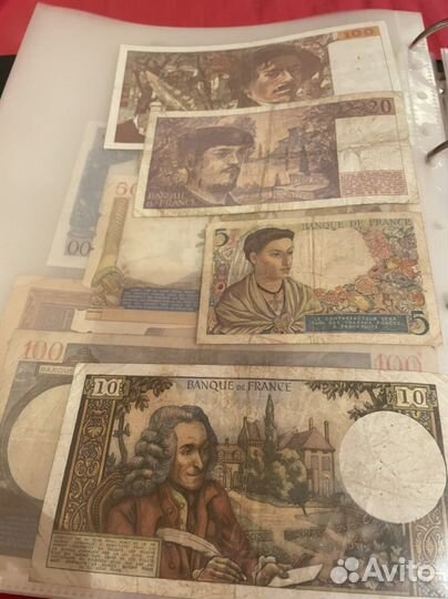 Коллекция банкнот Франция