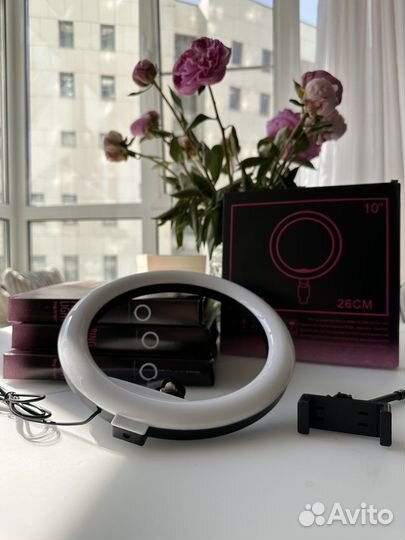 Кольцевая лампа 26 см без штатива