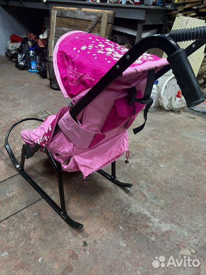 Детские санки коляска