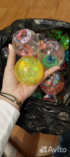 Мячики попрыгунчики светящийся