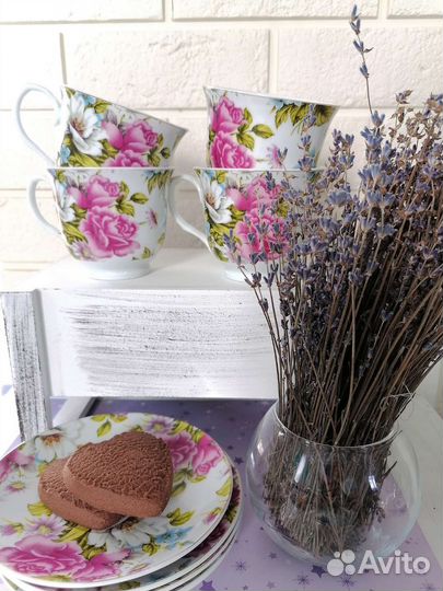 Чайный набор чашки блюдца