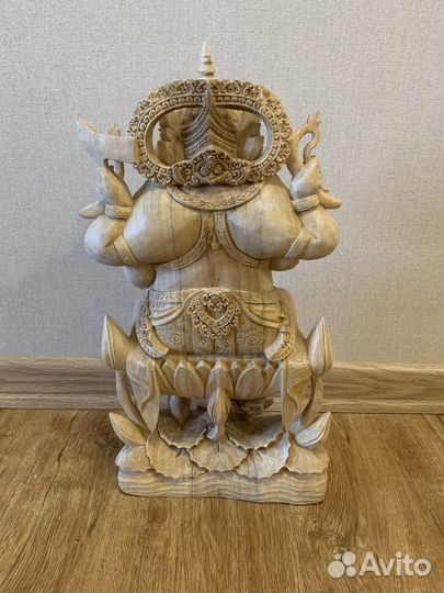 Ганеша (статуя из дерева массив) статуэтка