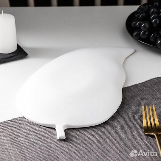 Блюдо для фруктов Доляна «Золотой лист», 31173 см