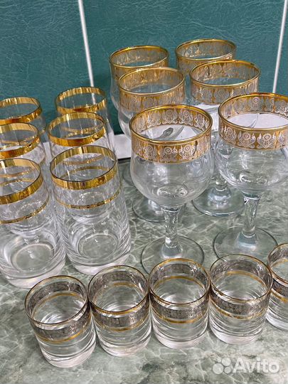 Бокалы фужеры рюмки