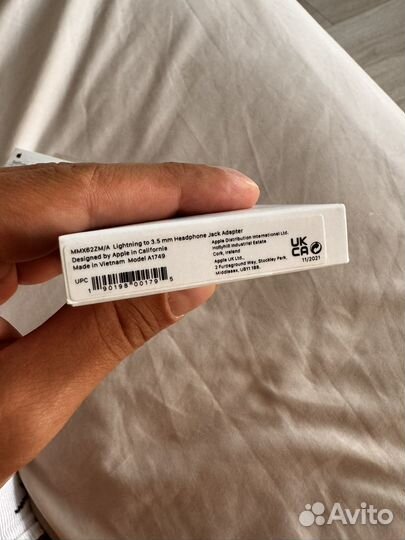 Оригинал Переходник Lightning - mini jack 3.5